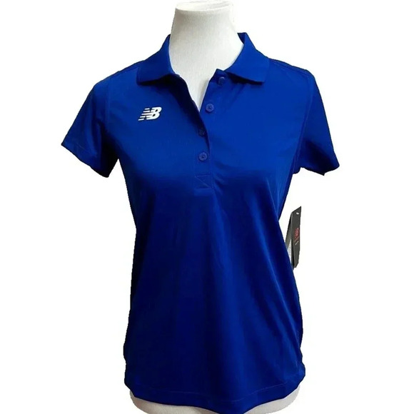 NEW New Balance Women Performance Tech Short Sleeves Polo - Small - Picture 1 of 4